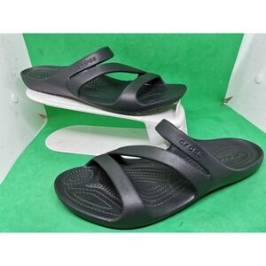 CROCS Women's Size 9 KADEE II SANDAL/SLIDE Black 206756-001
